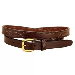 Tory English Bridle Leather Belt 2337 Size 26 Made in USA